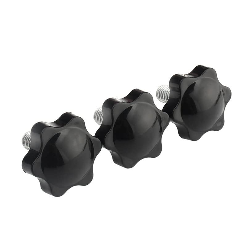 MOOPW Thumb Screws Knurled Head Diameter 60mm Knob Handle Clamping Screw Plastic Tightening Grips M10 x 30mm 1 Pcs
