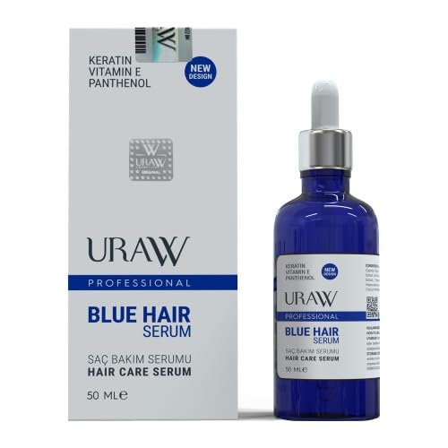 URAW Blue Serum: Advanced Hair Loss Prevention and Growth Formula | Nourish, Repair, and Strengthen Your Hair Naturally | Supports Fast Hair Growth & Prevents Hair Loss (Pack Of 1)
