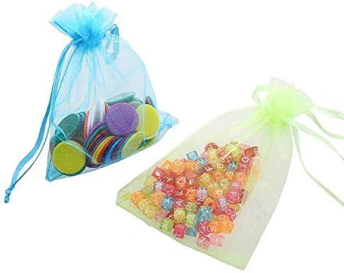 FINGOOO Organza Gift Bag Wedding Party Favor Bags Jewelry Drawstring Pouches Party Supplies