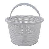 Gsycle プールスキマーバスケット、5.08 cm プラスチックユニバーサルプールフィルターバスケット 05280R0200 交換用バスケット プール用ハンドル付き
