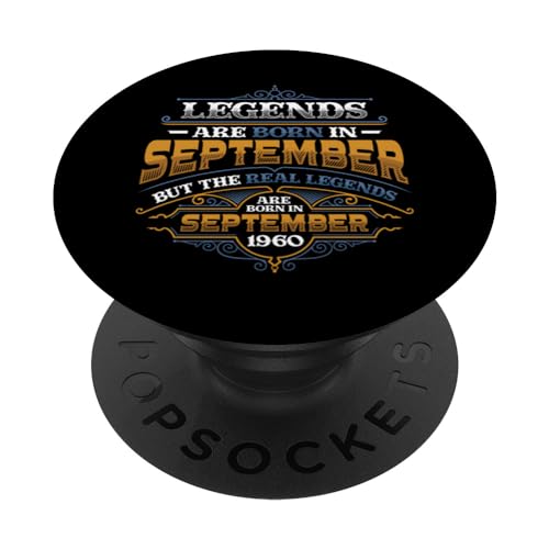 Las leyendas nacen en septiembre de 1960 Cumpleaños 64 de las mujeres PopSockets PopGrip Intercambiable