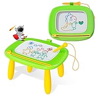 Kikidex Toddler Toys for 1 2 3 Years Old, Sturdy Magnetic Doodle Scribbler Board, Entertainment Toys for Kids, Reusable and no Mess, Educational Learning Toys Gifts for Birthday(White)