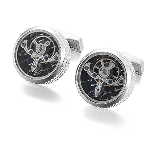 ZWEBY Manschettknappar män manschettknappar mekanisk rörelse manschettknappar skjorta knappar för bröllop affärer