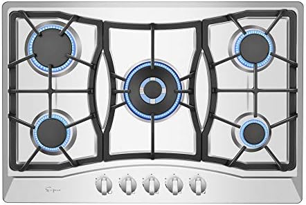 Empava 30" Gas Cooktop in Stainless Steel with 5 Burners 30XGC21