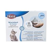 TRIXIE praktischer Wurmtest für Katzen, für Zuhause, 19,5 × 15 × 2 cm - 24203