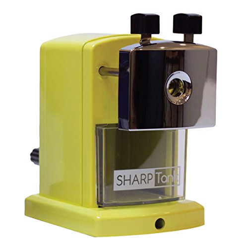 SharpTank - Portable Pencil Sharpener (Honey Bee Yellow) - Compact & Quiet Classroom Sharpener That Gets Straight to The Point!