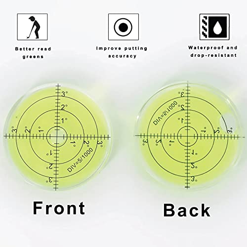 Bingone Pro Putt Green Reader, Golf Putting Aid And Green Reader, Golf Ball Marker High Precision Circular Bubble Spirit Levels Golf On-Course Accessories Ball Markers (Blue) #TOP3