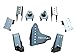TeraFlex 3990007 Axle Bracket Kit (JK Rear CRD60)