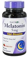 Algopix Similar Product 19 - Natrol Fast Dissolve Melatonin 5 mg