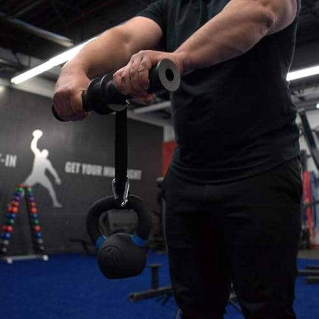 Gronk Fitness Wrist Roller Forearm Exerciser | Forearm Roller & Strength Trainer | Wrist Strengthener & Trainer for Forearm Workout | Wrist Strengthening Device for Strength & Grip Training