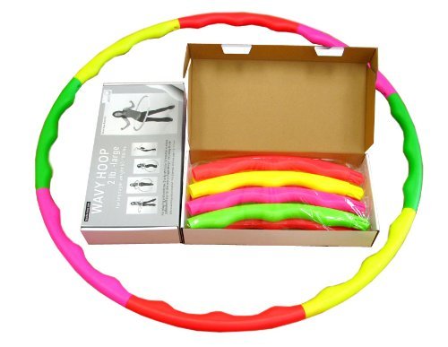 Sports Hoop Weighted Hoop, Weight Loss Wavy Hoop 2B - 1.8lb (Dia.40.5") Large