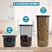 Vorratsdosen mit Deckel luftdicht diverse Sets Küchenorganizer Aufbewahrungsbox BPA frei stapelbare Vorratsbehälter für sämtliche Lebensmittel 'wie Zucker Mehl und Müsli' (4x 1200ml & 1x HLKauf-Block)