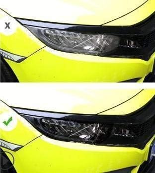 Amazon シビック ヘッドライト フォグライト スモークフィルムセット Fc1 Fk7 Fk8 カーアクセサリ 車 バイク
