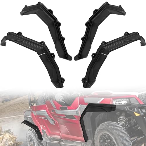 Image of XL Wider Front & Rear Fender Flares Kit for Polaris General 1000 /4 1000 16-25, Extended Mud Flares Mud Guards Mud Flaps Kit for Polaris General 1000 /4 1000 2016-2025 Accessories(OEM #2884220)