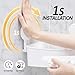 LEVERLOC Corner Shower Caddy Suction Cup, shower shelves suction cup, 2 Pack Basket Powerful Bathroom, Waterproof & Oil-proof Organizer for Kitchen, No-Drilling Removable