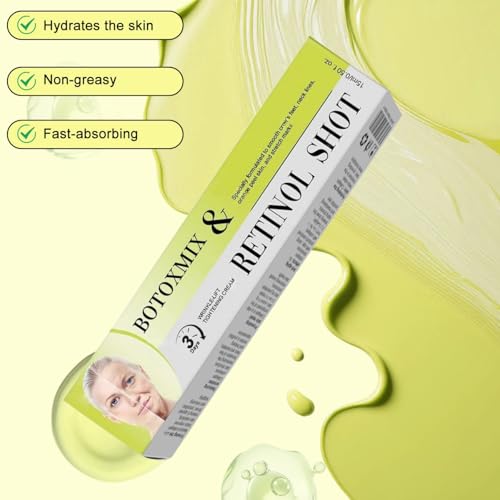 Cetaforten 2Pcs Botoxmix & Vita-A Retinol Shot Wrinkle-Lift Tightening Cream, Vita-A Retinal Shot Tightening Booster for Wrinkles and Fine Lines, Retinol Shot for All Skin Types