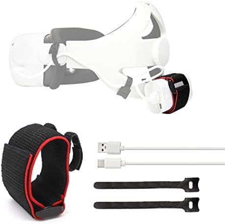 APKLVSR Battery Strap Kit for Oculus Quest 2/Quest/HTC Vive Deluxe, Accessories Replacement