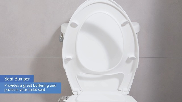 ANNWA Bidet Seat for Elongated Toilet Seat Non-Electric Soft Close