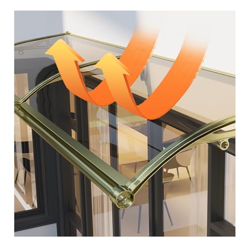 Toldo para puerta exterior, diseño de fregadero, protección contra la lluvia y la nieve, soporte de aluminio, buena hidrofobicidad, para patio