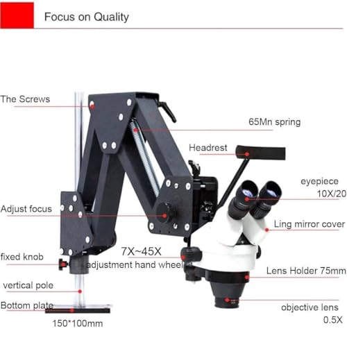 Outils de bijoux pour sertissage de diamants avec microscope ajustable 7x-45x