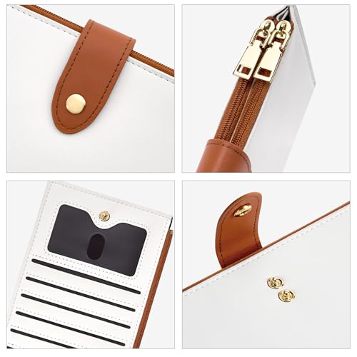 Image of Travelambo RFID Wallet Women Large Size Bifold Multi Card Wallet Case with Zipper Pocke Credit Card Holder for Women