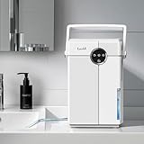 Lacidoll Small Dehumidifier with Drain Hose, Portable Dehumidifier for Bathroom, 118oz Dehumidifiers for Home 800 sq ft with 7 Colorful Light, Quiet Dehumidifiers for Bedroom RV Closet Basement,White