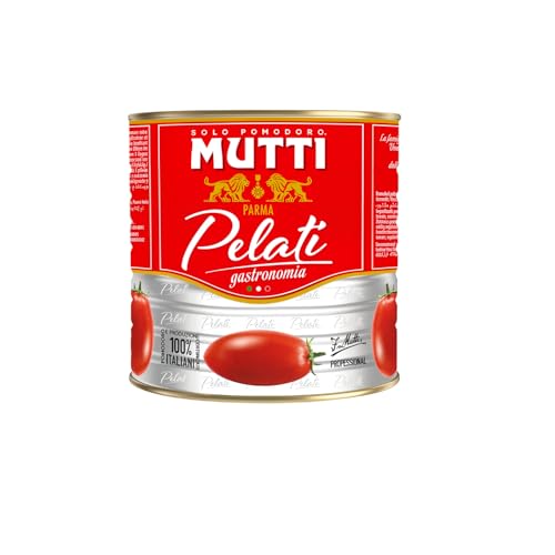 Tomates enteros pelados MUTTI – Pack de 2 latas de 3 kg