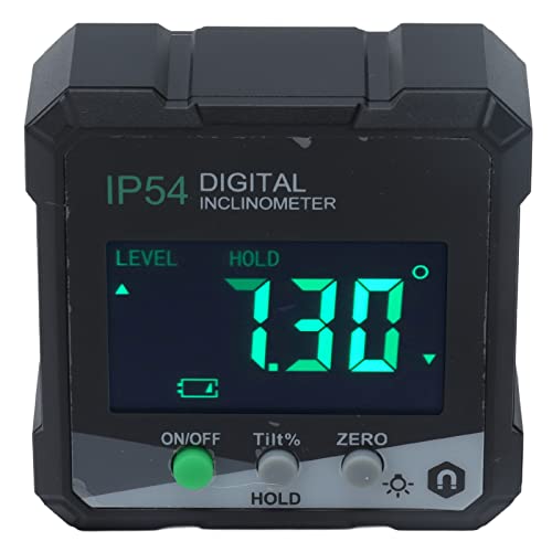 Fabater Magnetic Digital Protractor 4x90° IP54 LCD Bevel Gauge Inclinometer Electronic Angle Meter with EBTN Screen, Compact Angle Finder for Woodworking, Miter Saw, Car Maintenance - Image 3