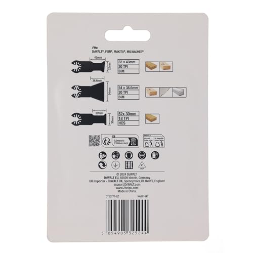 Accessoires Set de 5 lames de scie DT20777 Dewalt - vue 7