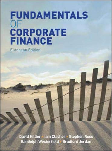 Fundamentals of Corporate Finance: European Ed.. by David Hillier, Iain Clacher