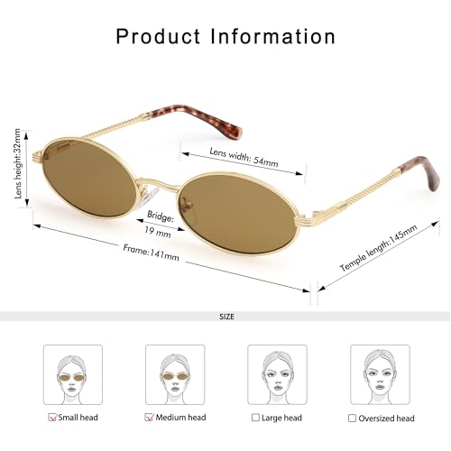 Retro Oval Cat Eye Sunglasses for Women Y2k Trendy Narrow 90s Sunnies Designer Sun Glasses AP3721