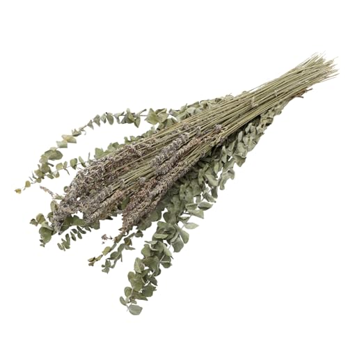 Set de flores secas lavanda y eucalipto para decoración miniatura 1