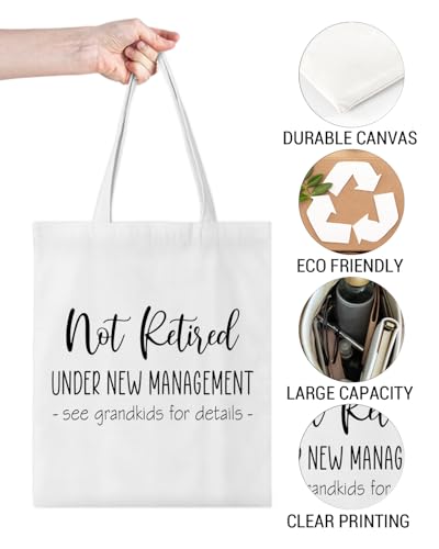 Retirement Gifts for Women Boss Manager Teacher Nurse - Retired Reusable Tote Bag for Casual Vacation, Shopping, Gym, Work3