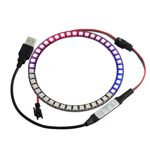 Sparkleiot WS2812B RGB 45 LED Ring Controller programmierbar Musiksteuerung