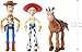 Mattel Disney Pixar Storytellers Toy Story 3-Pack of Woody, Jessie & Bullseye, 4-inch Authentic Posable Figures, Key Character Collectibles