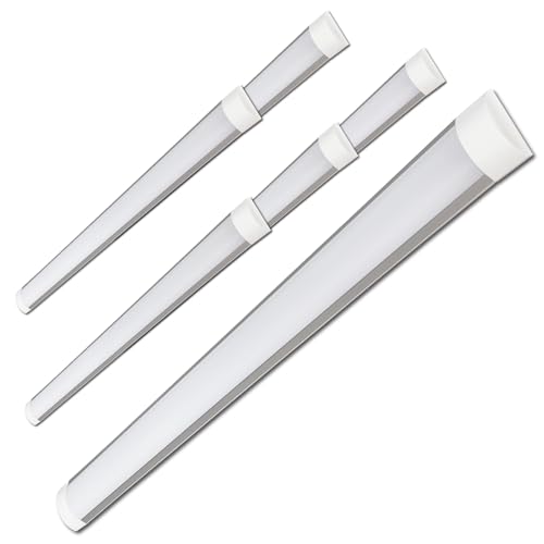 LED ATOMANT Pack 6x Pantalla Luminaria LED integrado, 150cm 48W, CCT (Selector de Color Blanco Calido, Neutro y Frio), 4800 lumenes
