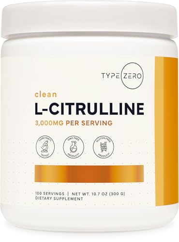 Type Zero L-Citrulline Base Powder 3 000mg Per Serving - 100 Servings