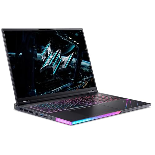 Image of ME2 Customized Laptop, Created Using Acer Predator Helios 18 AI AI Gaming Laptop 18 inch WQXGA (Intel Ultra 9-275HX, GeForce RTX 5080 16GB, 32GB /64GB DDR5, 1TB /2TB /4TB SSD, Win 11 Pro)