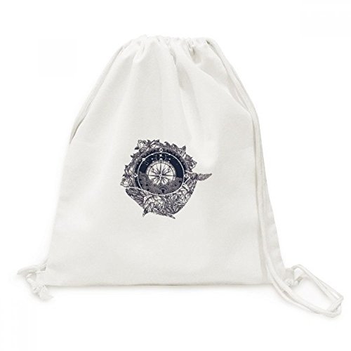 Voyage Sacs Drawstring Backpack Fleur Étoiles pour Randonnée