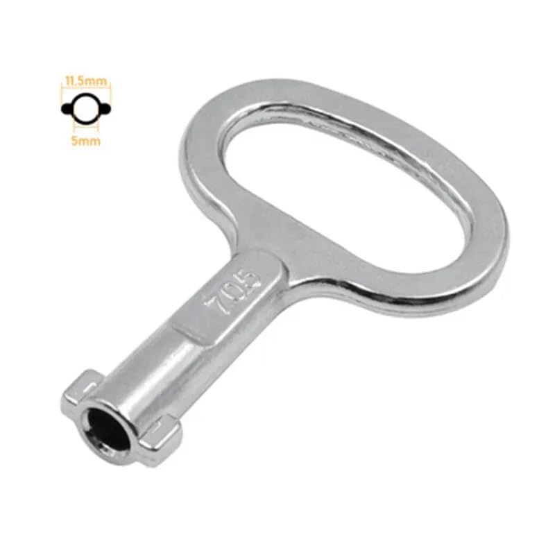 GatherTOOL 1Pc/2Pcs Universal Triangular Slotted Key for Distribution Box Valve Key Torque Wrench Electric Cabinet Lock Elevator Door Key (Color : 01, Size : 1PC)