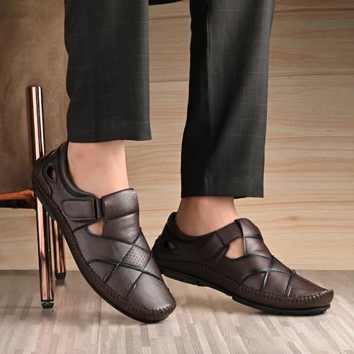 Image of Centrino Sandal for Men | Enhanced Grip Insole for Superior Stability | Modern & Stylish Design with Adjustable Straps | Lightweight & Comfortable Footwear for All-Day Wear (7333)