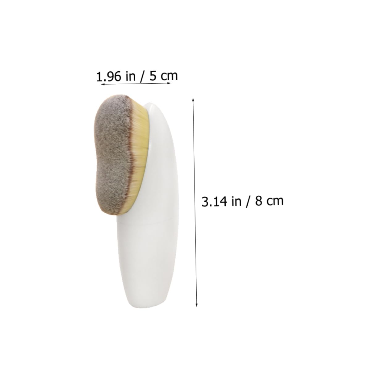 Beavorty 8stücke Tragbare Make-up Foundation Pinsel Ergonomische Gesichts-pinsel Für Flüssig Und Puder-foundation Für Konturierung Und Schnelles Auftragen Praktisch Für Zuhause Und