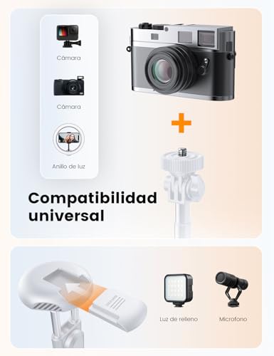 Miniatura 4 de ANXRE 180cm Trípode para Movil con Control Remoto,NT79 Palo Selfie Monopies | Extensible, Alto y Portátil para Viajes/Grabación de Vídeo/Filmación, Compatible con iPhone/Samsung/GoPro/Cámara