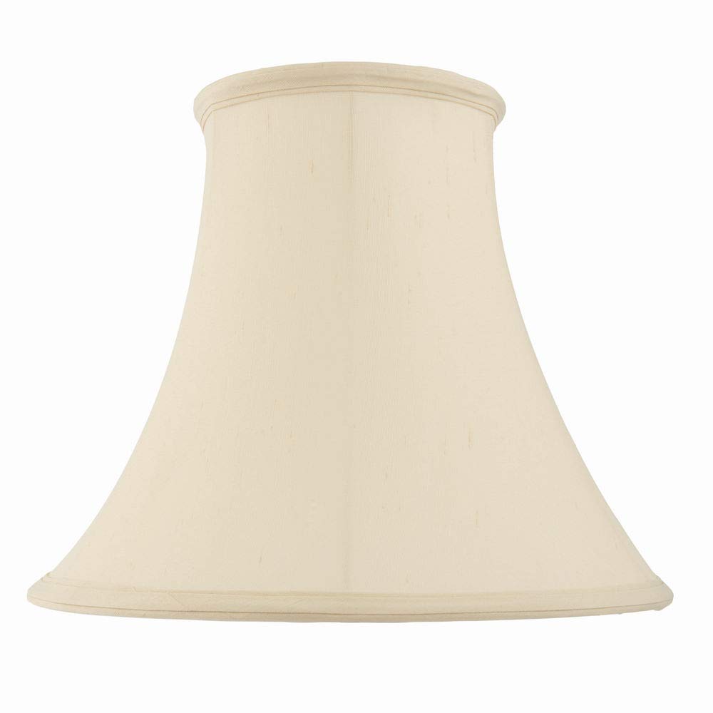 Round Bell Table Lampshade Light Shade (14 Inch), Cream Cotton Mix