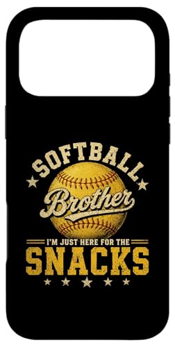 I'm Just Here for The Snacks Funny Softball Brother �X�}�z�P�[�X iPhone 17 Pro Max �p