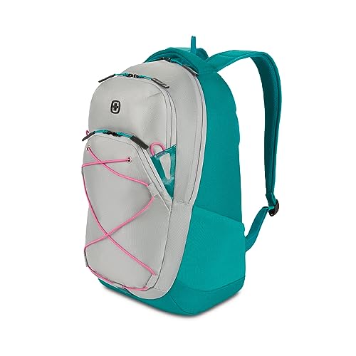 SwissGear 8175 Laptop Backpack, Teal/Light Grey Heather, 18 Inches