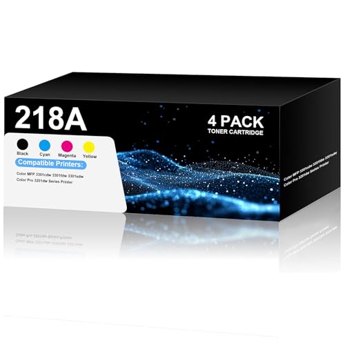 Image of 218A Toner Cartridges High Yield 4-Pack (C /M /Y /K) with Chip