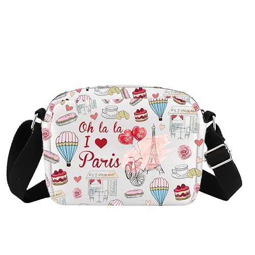 Tower Crossbody Bag Paris Lover Gift Vacation Travel Gift Cute France Purse Bag Oh La La I Love Paris For Her