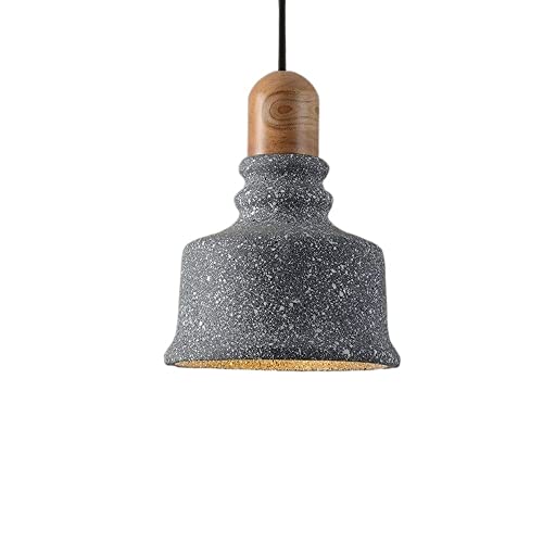 Lampe rétro E27 suspension béton industrielle pour décoration de café