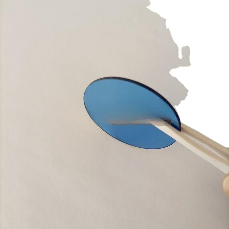 1PC 45 * 1.5mm microscope filter blue optical glass yellow light to white light